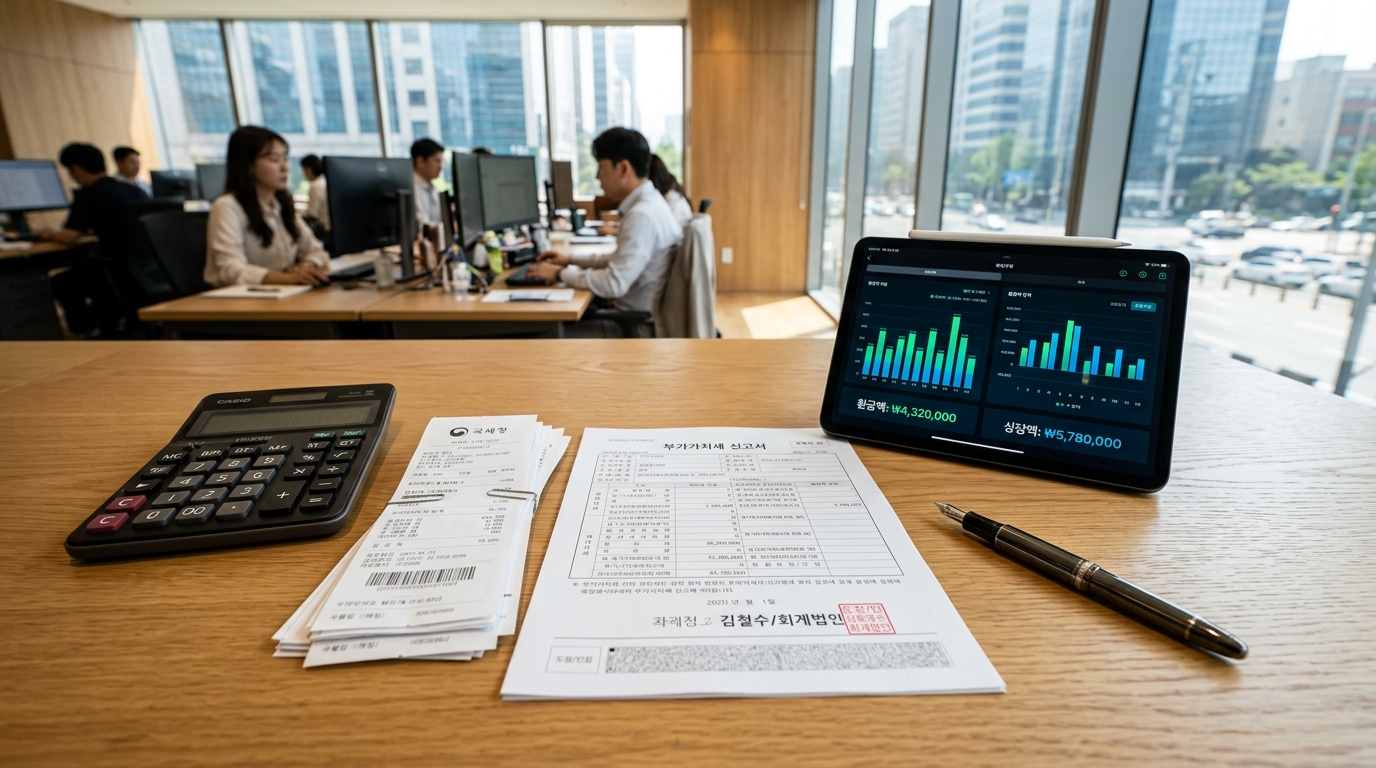 광고·마케팅·디자인 에이전시 세무사 합법 절세 가이드 (AI 생성 이미지)
